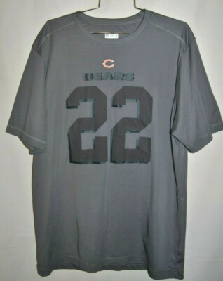 NFL TEAM APPAREL Gray Knit Top Size L  Chicago Bears Matt Forte #22 TX3 Cool