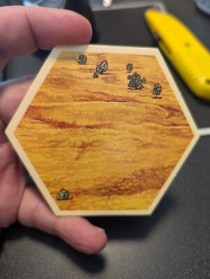SETTLERS of CATAN 2003 Fields WHEAT Terrain Hex  Tile REPLACEMENT Mayfair #483