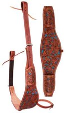 Horse Leather Cinch Western Horse Rear Flank Back Saddle Cinch with Billet Girth