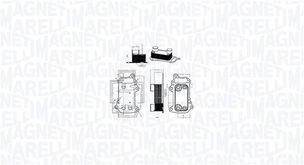 Magneti Marelli 350300003900 ÖLküHler, MotoröL FüR BMW-image