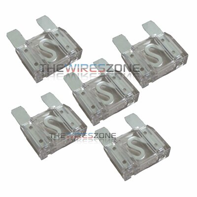 5 Pack of 80 Amp 80A Large Blade Style Audio Maxi Fuse for Car RV Boat Auto