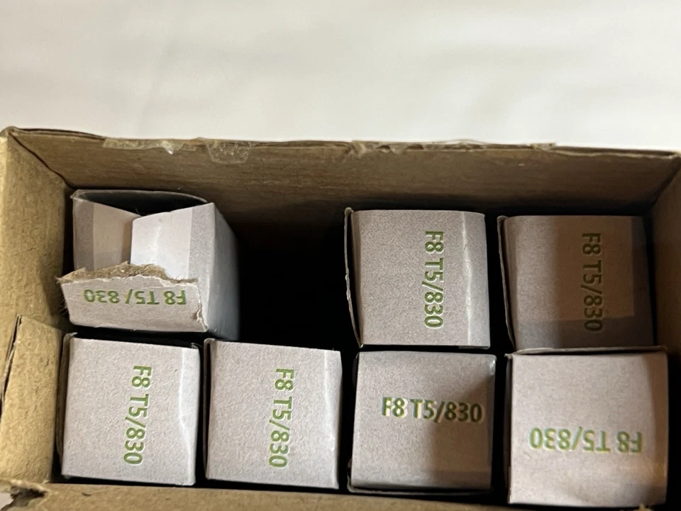 Seven F8t5 Flourescent Light Bulbs 12" Warm White 3000k 8 Watt Tube Qty  7 - Image 3 of 4