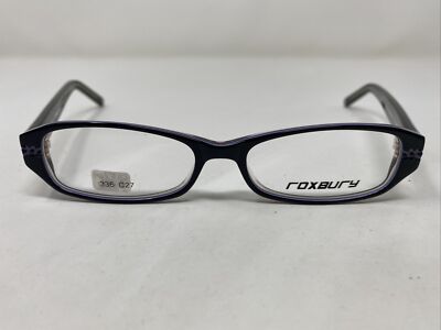 Roxbury 336 C27 50-16-140 Black Crystal Full Rim Plastic Eyeglasses Frame BJ46