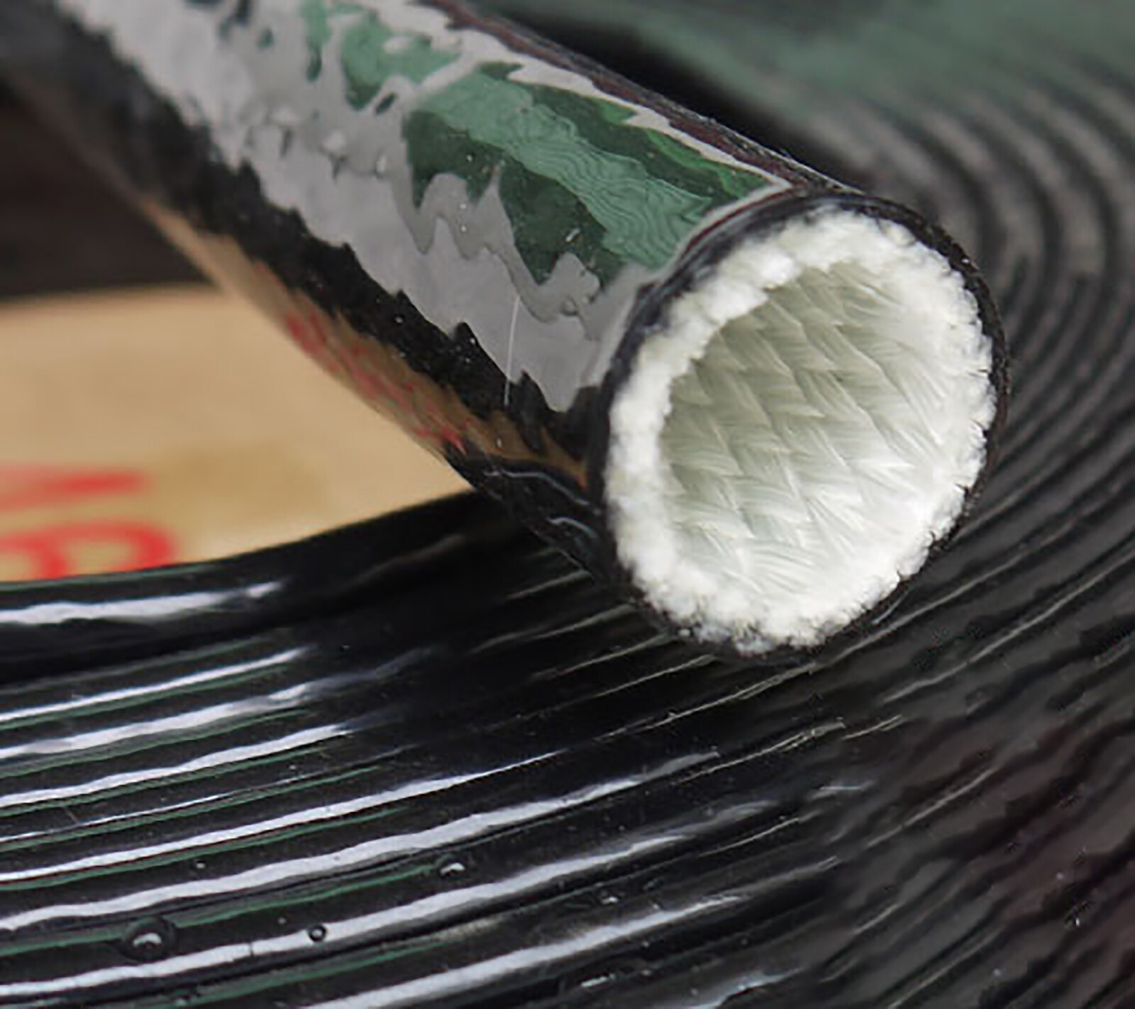 4mm-130mm Silicone Coated Fibreglass Fire Sleeving Protective Heat Shield Sleeve