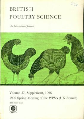 British poultry science volume 37 sup... - Collectif - V249203