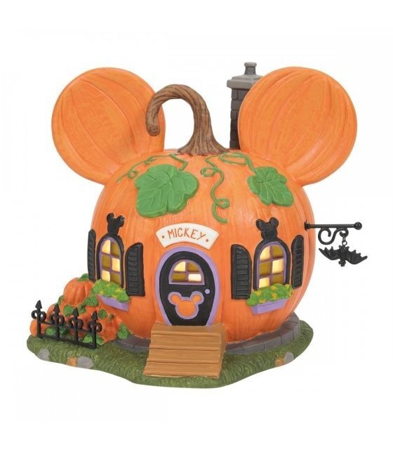 Figurine Disney Tradition Maison-Citrouille de Mickey statuette de collection sculptée