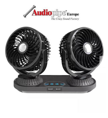 Auto KFZ Ventilator 12V+24V Lüfter Doppellüfter Gebläse Klimaanlage Nr.1