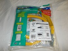 New 1/2" Yellow Flex Gas Line 48" Long