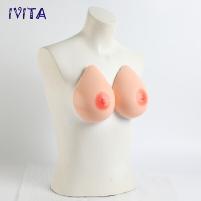 IVITA C Cup Selbstklebend Silikonbrüste Drag-Queen Fake Brüste Enhancer L