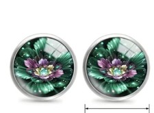 Beautiful Lotus Flower Earrings Stainless Steel Vintage Boho