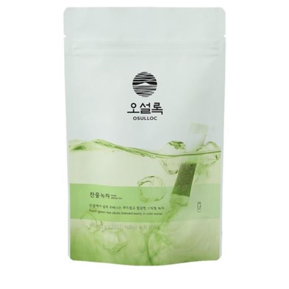 OSULLOC Cold Water Green Tea 20 Sticks Oriental Cold Drink from Jeju Island
