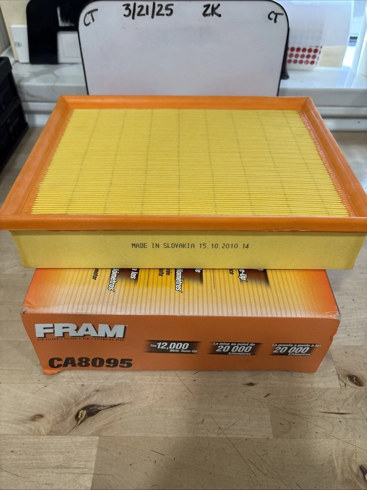 FRAM 空气过滤器 12k 英里 CA8095 — 第 2/3 张图片