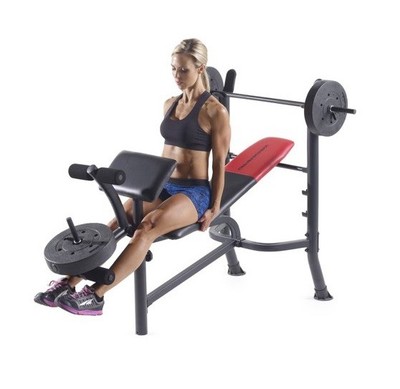 Home Fitness Gym Exercise Workout Equipment Bench Weights Muscle