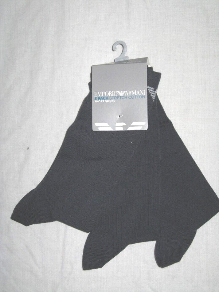 BNWT  EMPORIO ARMANI  Stretch Cotton  Socks Navy Blue   3 Pairs