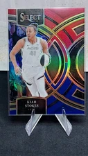 2024 Panini Select WNBA - Premier Level Kiah Stokes #179 Red & Blue Prizm /399