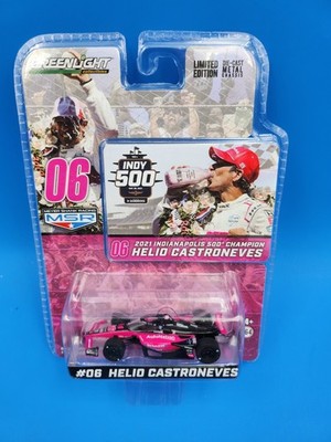 GreenLight V75 2021 Indy 500 Champion Helio Castroneves #06 AutoNation Sirius XM