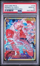2023 One Piece OP05 Awakening Of The New Era Monkey.D.Luffy SEC OP05-119 PSA 10