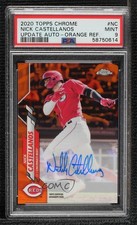 2020 Chrome Update Target Orange Refractor 10/25 Nick Castellanos PSA 9 Auto 8d2