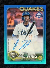 2024 Topps Pro Debut Blue Foil Auto 31/129 Josue De Paula #PD-119 Auto 1f5h