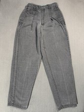 Bugle Boy Vtg 90 s Grey Chino Pocket Baggy Straight Skater Pants Jeans W30 L30