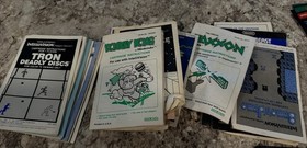 Mattel Intellivision Games and Controller Overlays lot plus booklets