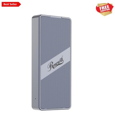40Gbps M.2 NVMe SSD Enclosure with Cooling Fan, Transparent Back Plate, Suppo...
