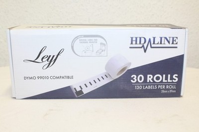LEYF Dymo Labelwriter Labels 99010 - S0722370 - 89 x 28mm - 30 Rolls New Re
