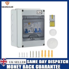 Mains Consumer FOR Van Consumer Unit Fuse Box Double Pole RCD safe stable PO104