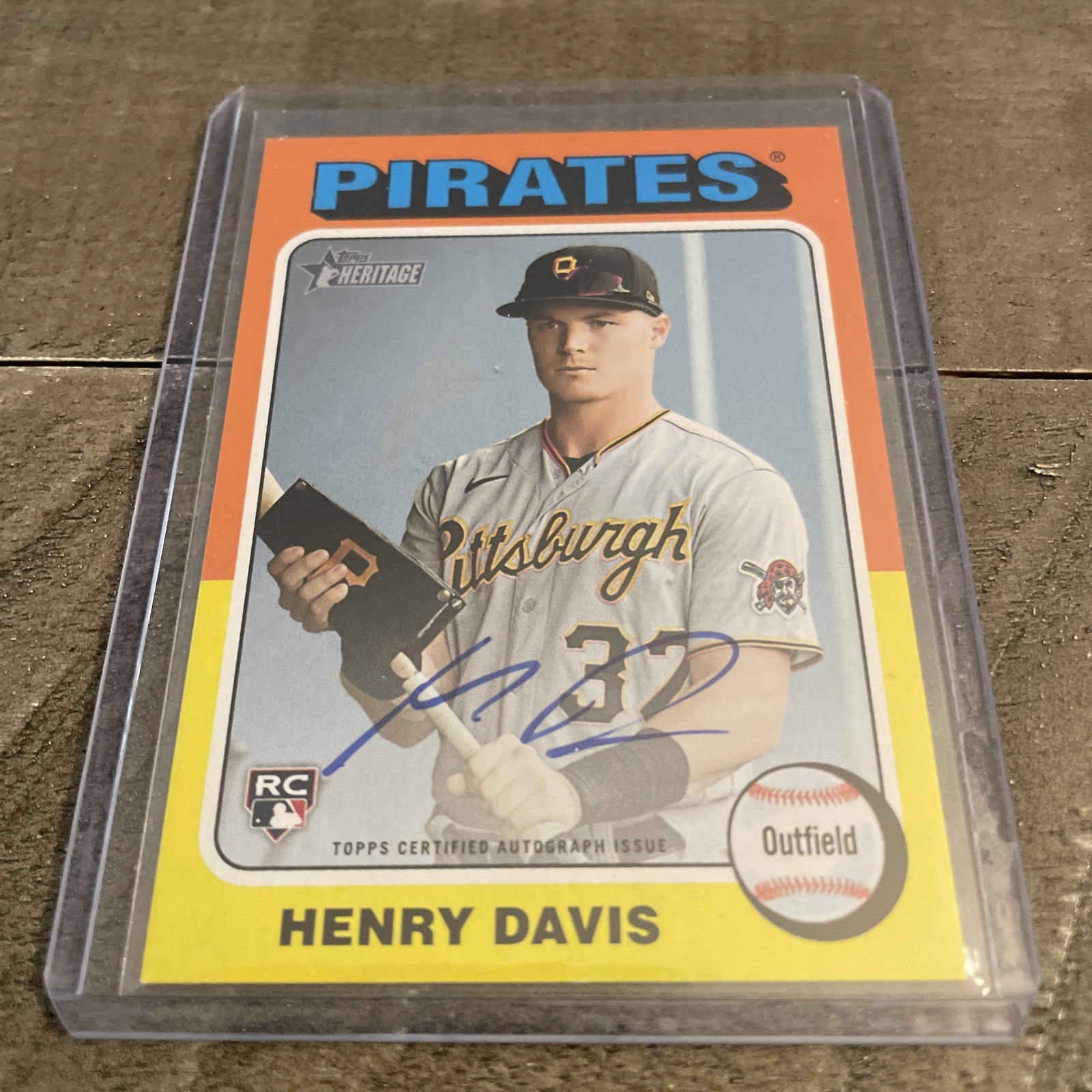 2024 Topps Heritage - Real One Autographs Henry Davis #ROA-HD (AU, RC)