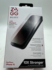 ZAGG InvisibleShield XTR3 Glass Screen Protector for Apple iPhone 15 - New