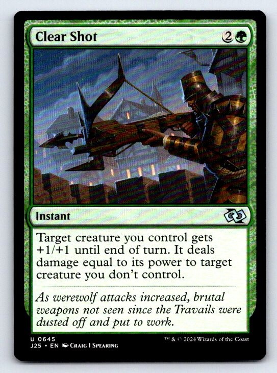 Clear Shot 645 Uncommon Foundations Jumpstart Magic: The Gathering