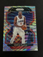 2021 Panini Prizm Serge Ibaka #18 Silver Wave Los Angeles Clippers
