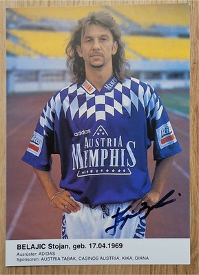   Stojan Belajić   Austria Wien   Autogrammkarte 1994/1995  