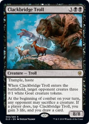 x1 Clackbridge Troll R MTG Throne of Eldraine M/NM, English