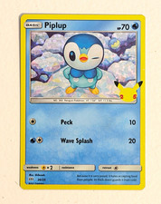 Piplup 020/025 McDonald's 25th Anniversary Promo Holo Pokemon TCG 2021 EN