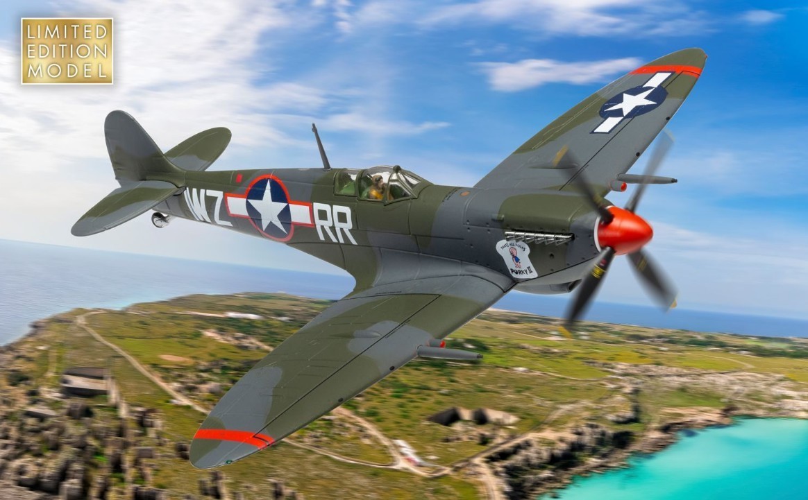 CORGI AVIATION ARCHIVE SUPERMARINE SPITFIRE MK.1XC 31st USSAF PORKY II AA29104
