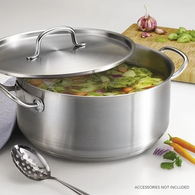 Tramontina Pro-Line Stainless Steel 9-Quart Dutch Oven Pot with Lid, NEW