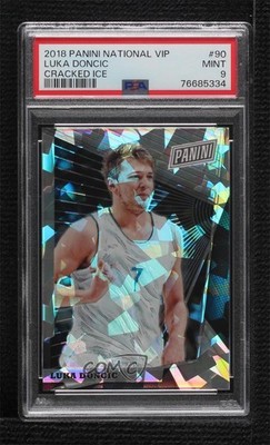2018 Panini The National VIP Cracked Ice 19/50 Luka Doncic #90 Rookie RC 4m4