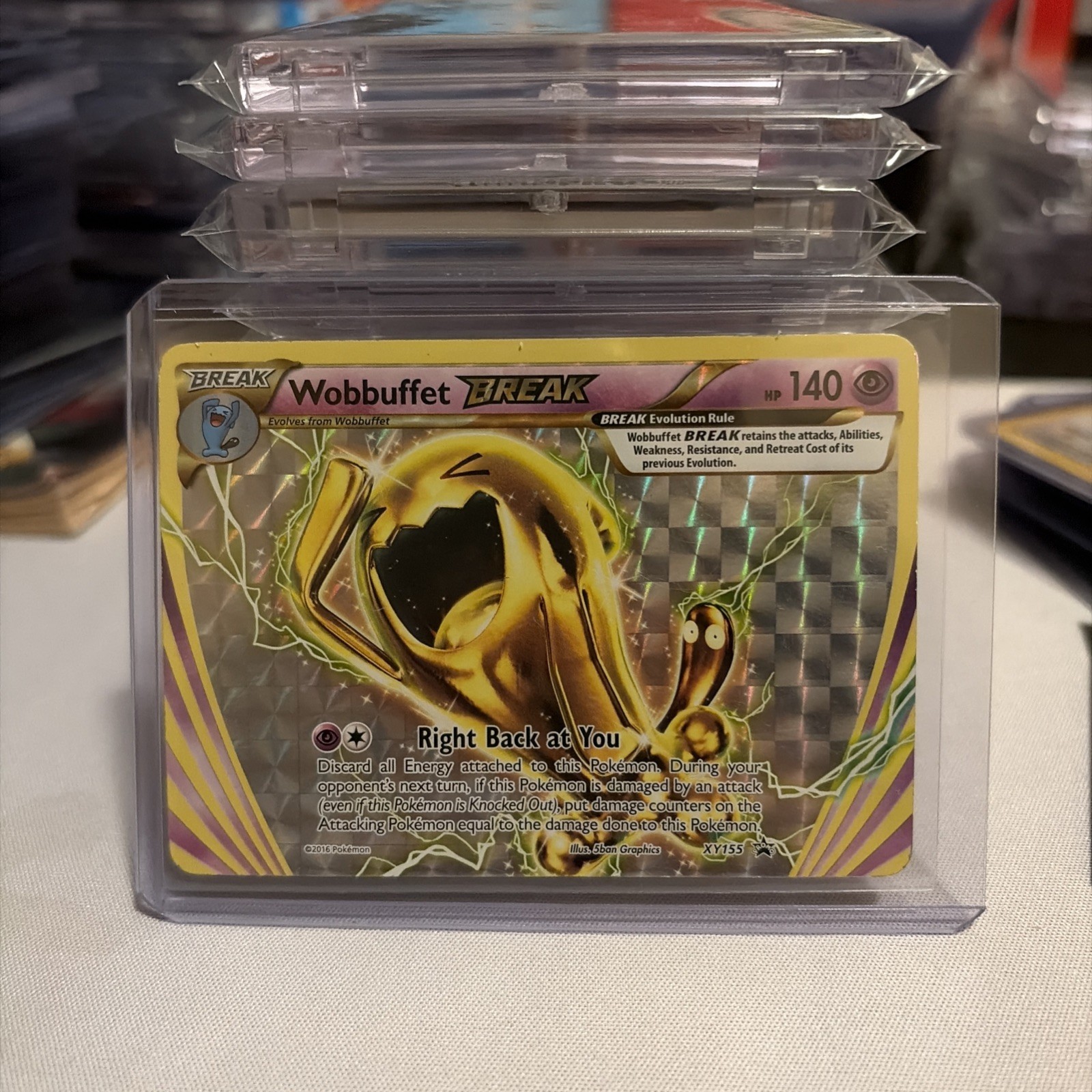 Wobbuffet BREAK XY155 XY Promo Holo 2016 Pokémon TCG Card English 140 HP