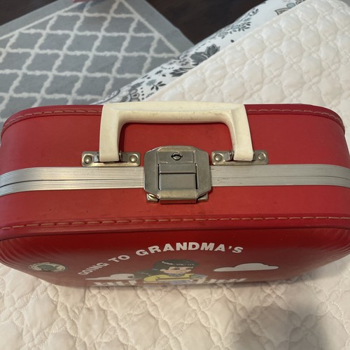 Vintage 70s 80s Going to Grandmas House Suitcase Bag Tote Girls Kids Toy Small - Picture 2 of 18