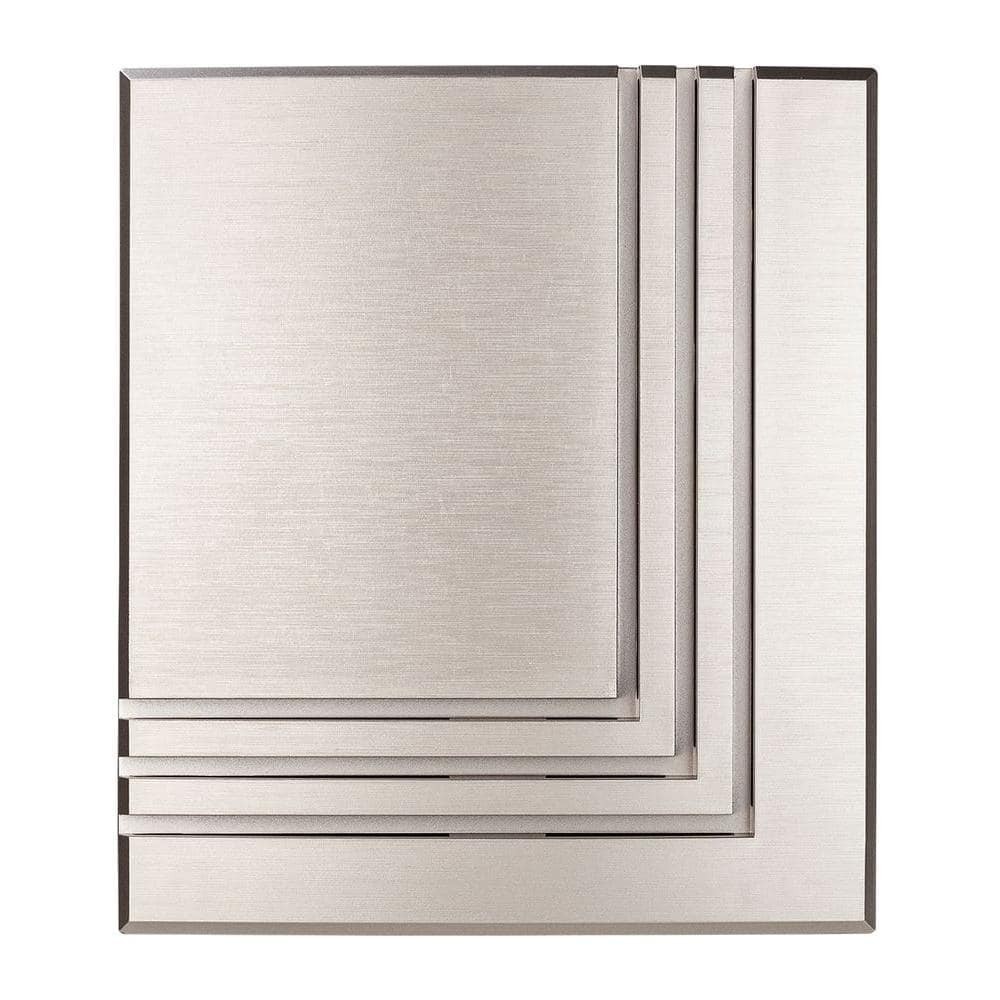 Wireless or Wired Doorbell Chime, Brushed Nickel