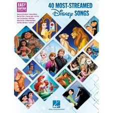 Hal Leonard 40 Most-Streamed Disney Songs - Easy Guitar w/Notes and Tab Songbook