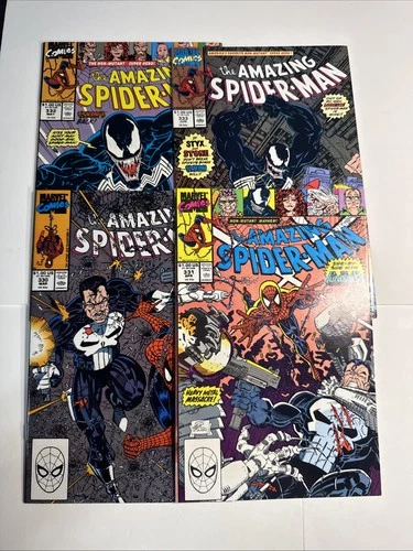 1990  AMAZING SPIDER MAN  #330,331,332, 333 LOT OF 4  Marvel Comics-VG