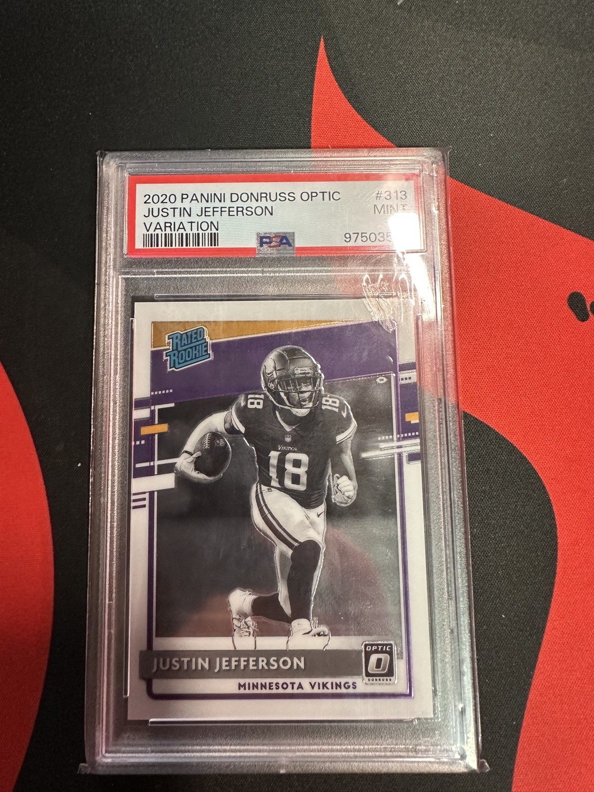 2020 Donruss Optic Justin Jefferson Variation PSA 9 -  Vikings