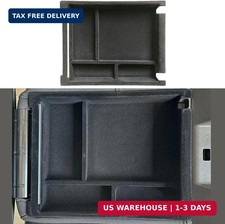 ruihe Black Flocking Center Console and Armrest Organizer Fit for Chevy Silverad
