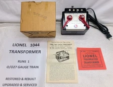 LIONEL 1044 TRANSFORMER - 90W - RESTORED, UPGRADED, SERVICED - ORIG BOX -LOT J56