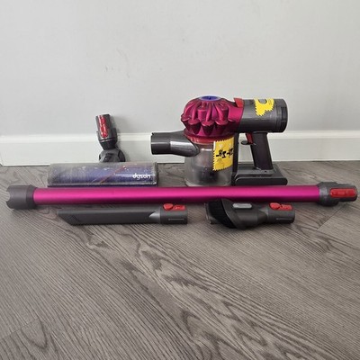 Dyson V7 Motorhead Cordless Handheld Stick Vacuum & Accessories Fuschia Untested