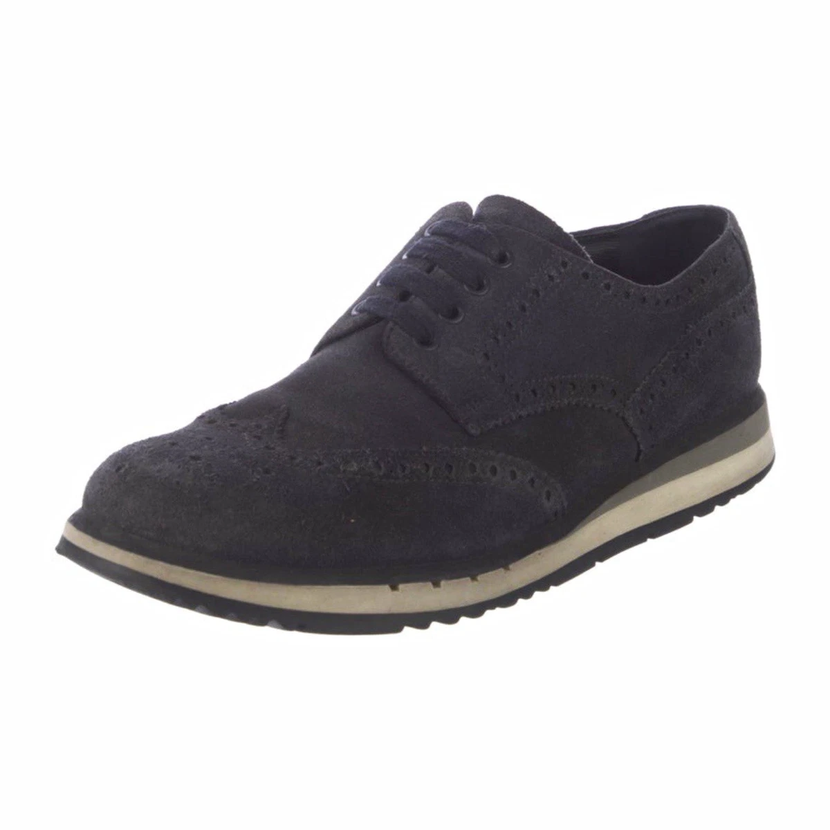 PRADA Black Wingtip Dress Shoes for Men for sale | eBay