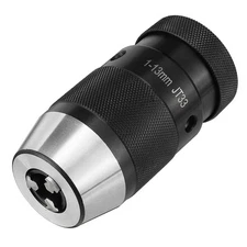 1mm-13mm Clamping Range Light Duty Self-Tighten Keyless Drill Chuck JT33 Mounted