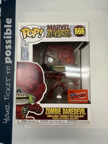Funko Pop! Marvel Zombies - Zombie Daredevil 2020 NYCC Shared Exclusive W Case